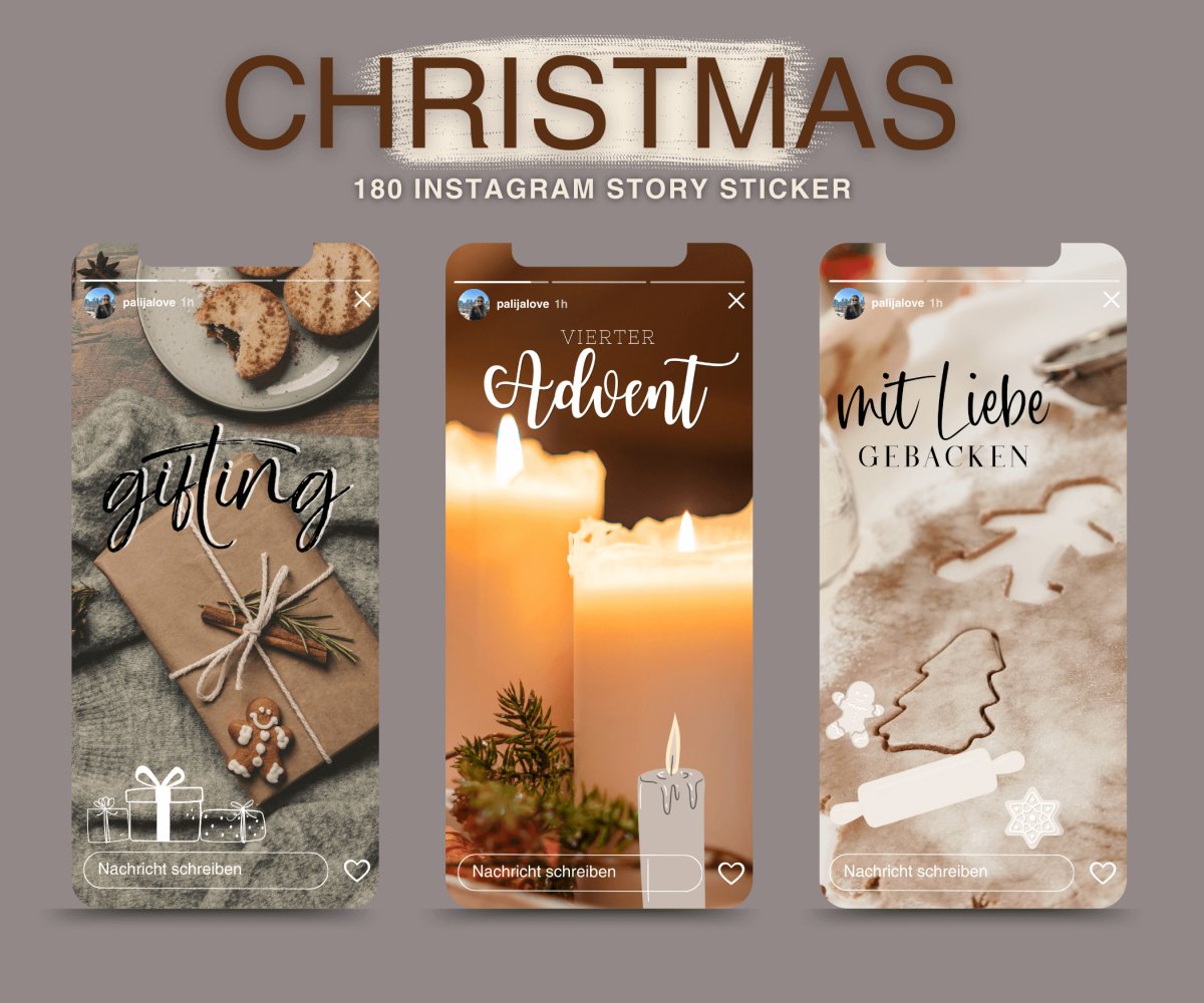 CHRISTMAS 2. | 180 STORY STICKER - palijalovedesign