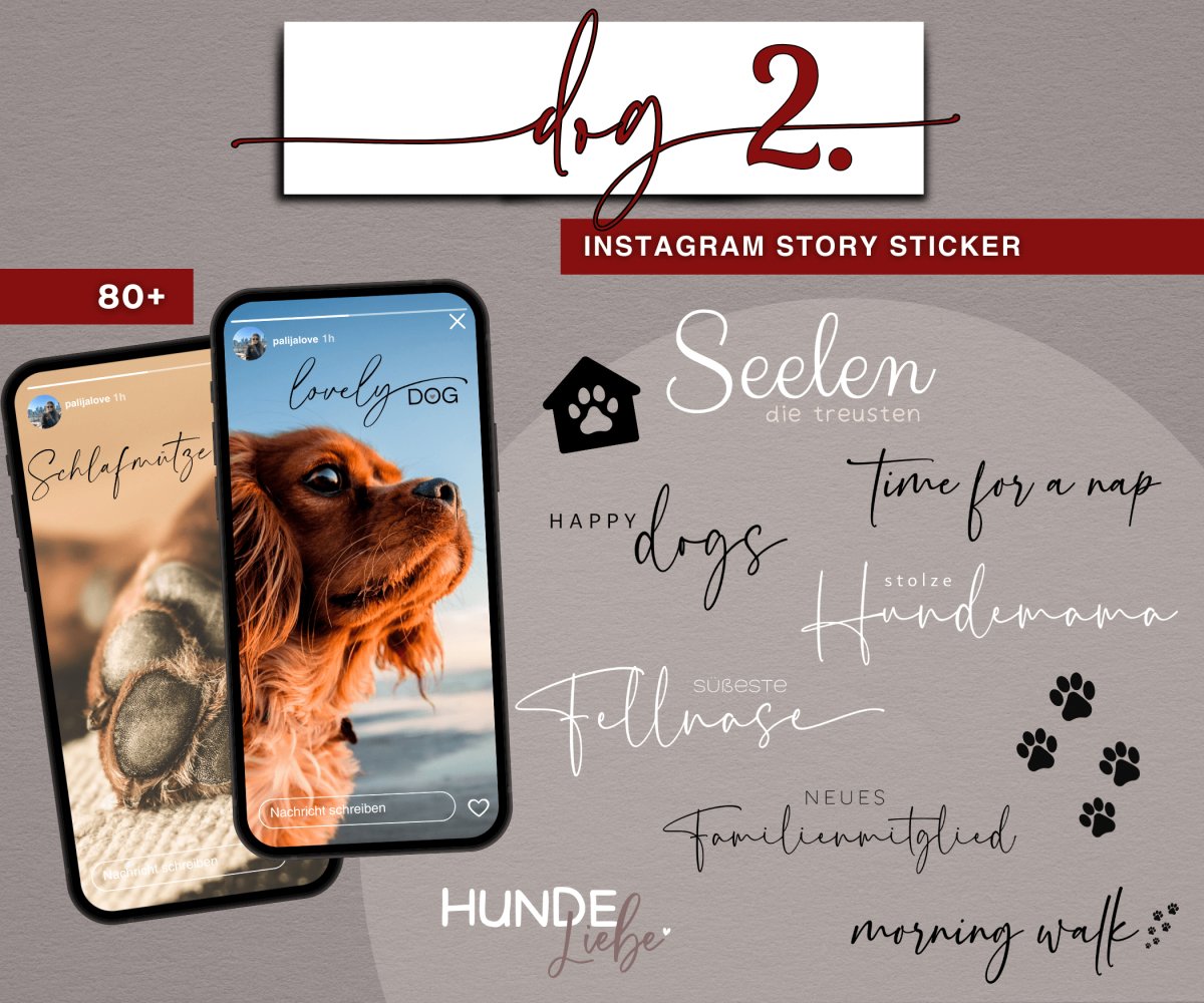 DOG 2. | 80+ STORY STICKER - palijalovedesign