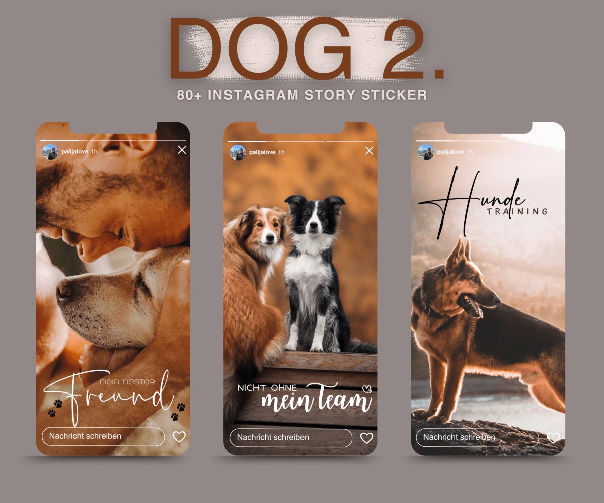 DOG 2. | 80+ STORY STICKER - palijalovedesign