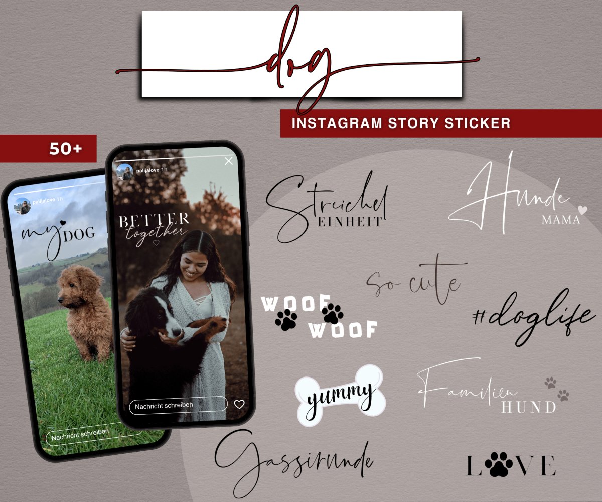 DOG | 50+ STORY STICKER - palijalovedesign