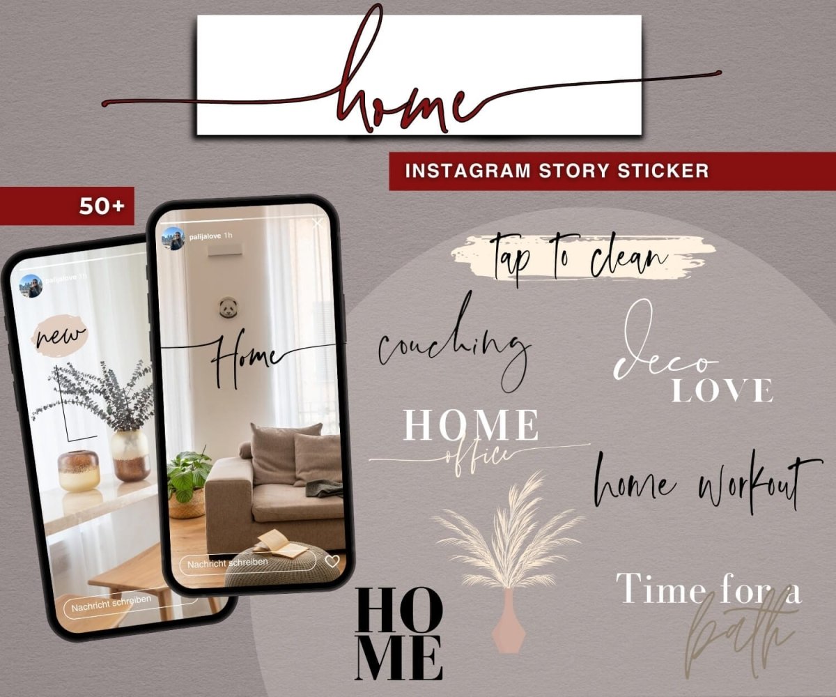 HOME | 50+ STORY STICKER - palijalovedesign