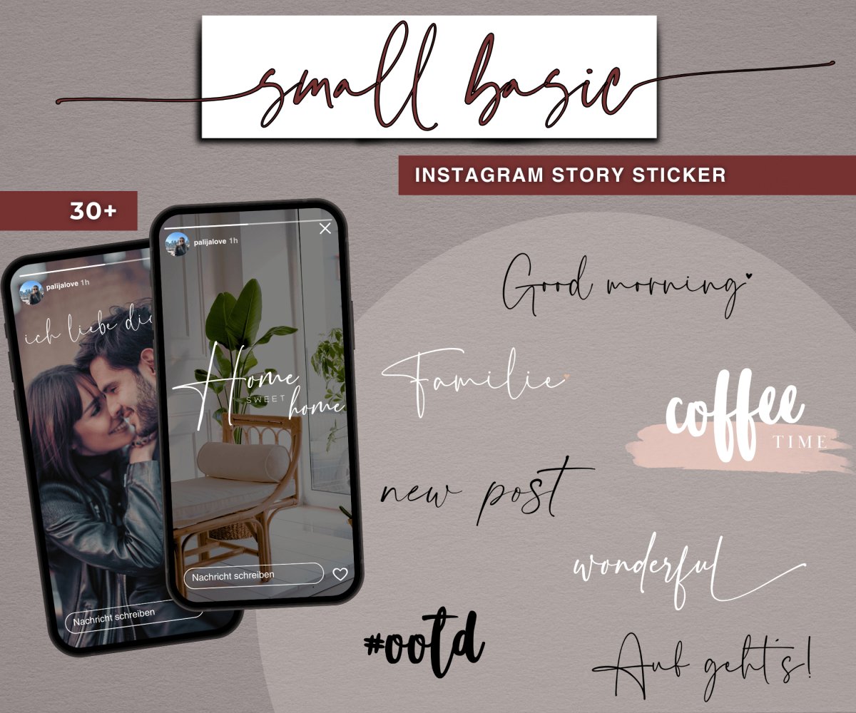 SMALL BASIC | 30+ STORY STICKER - palijalovedesign