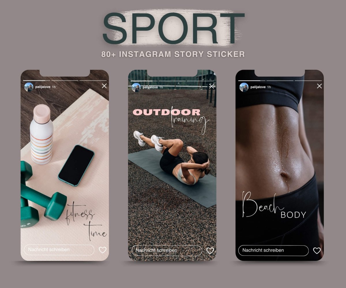 SPORT | 80+ STORY STICKER - palijalovedesign