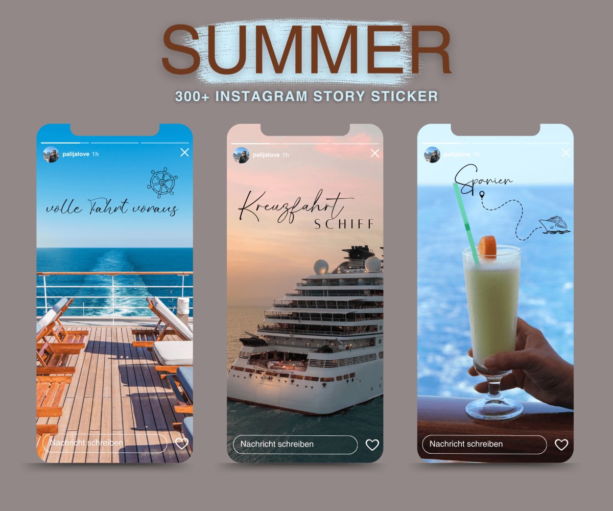 SUMMER | 300+ STORY STICKER - palijalovedesign