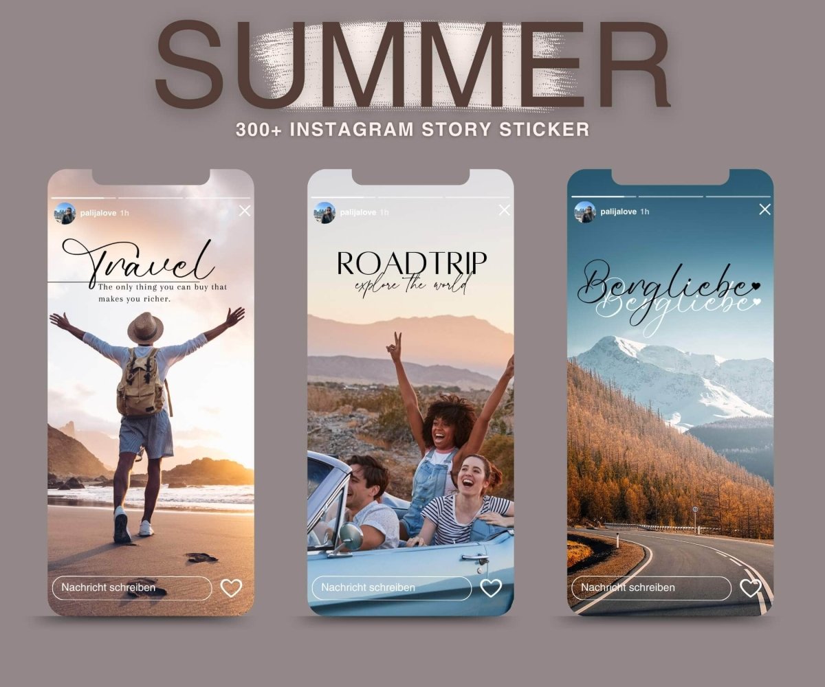 SUMMER | 300+ STORY STICKER - palijalovedesign