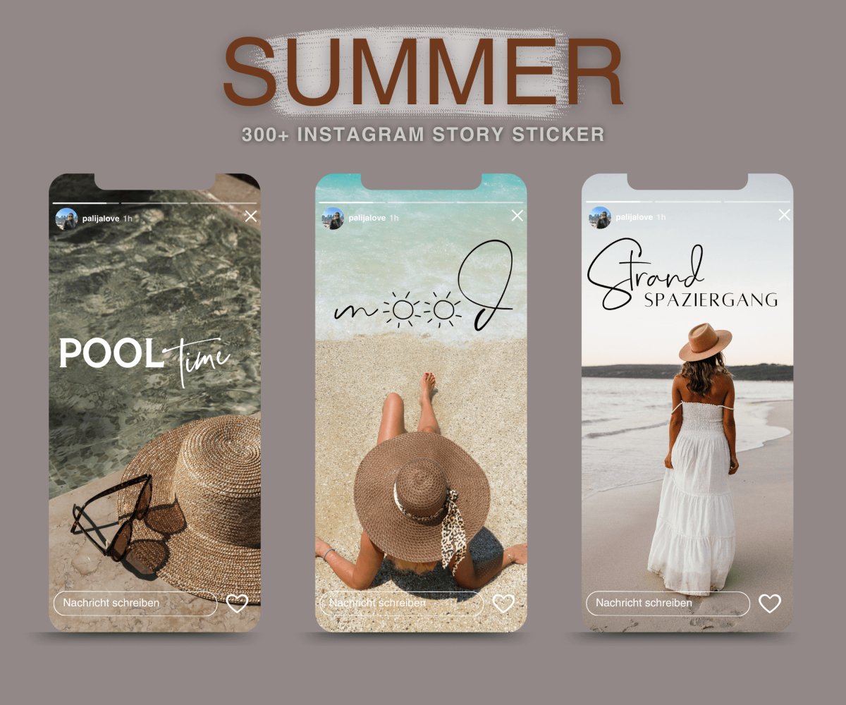 SUMMER | 300+ STORY STICKER - palijalovedesign