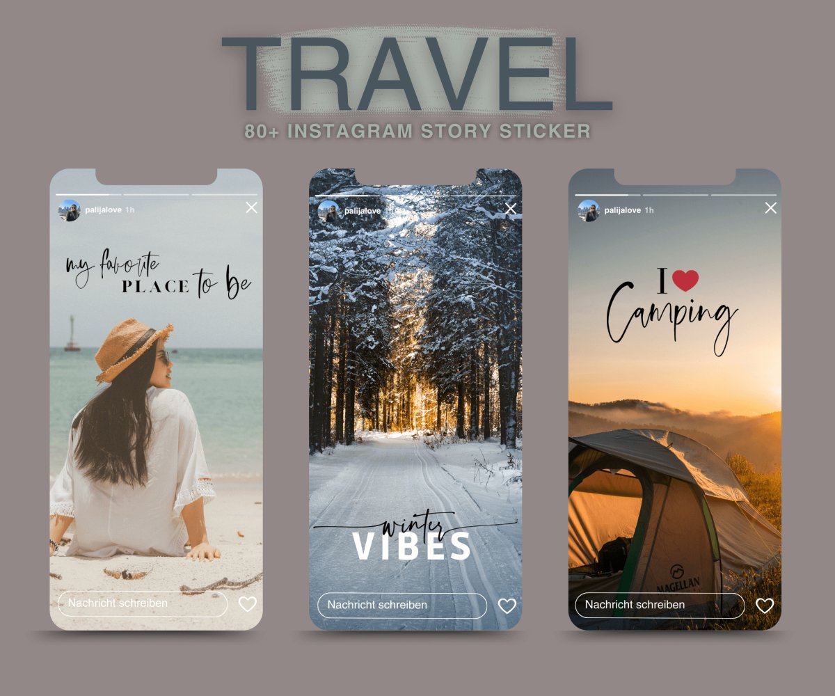 TRAVEL | 80+ STORY STICKER - palijalovedesign